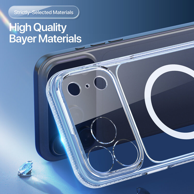 Husa iPhone 17 Pro Dux Ducis Clin MagSafe Series, transparenta
