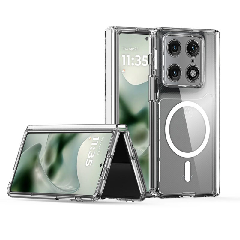 Husa Motorola Razr Fold Dux Ducis Clin Magnetic Series, transparenta