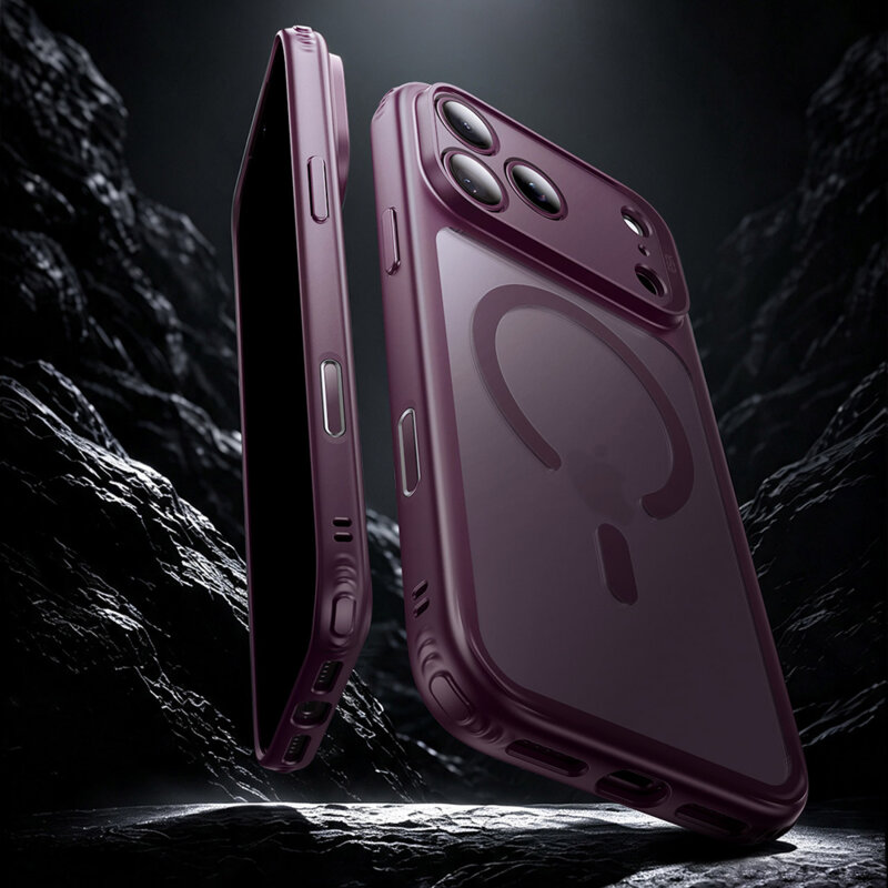 Husa iPhone 18 Pro Max ESR Classic Hybrid HaloLock, bordo