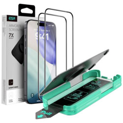 [Pachet 2x] Folie sticla iPhone 18 Pro Max ESR Armorite UltraFit, negru
