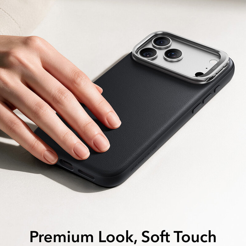 Husa iPhone 18 Pro ESR Atelier Magnetic Kickstand, negru