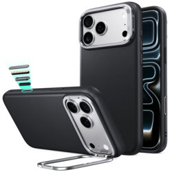 Husa iPhone 17 Pro ESR Atelier Magnetic Kickstand, negru