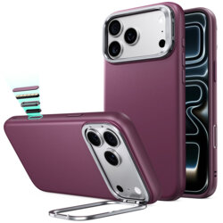 Husa iPhone 18 Pro ESR Atelier Magnetic Kickstand, bordo
