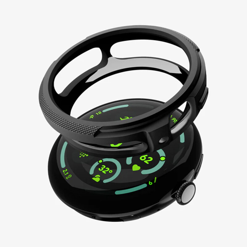 Husa Google Pixel Watch 5 45mm Spigen Liquid Air, negru