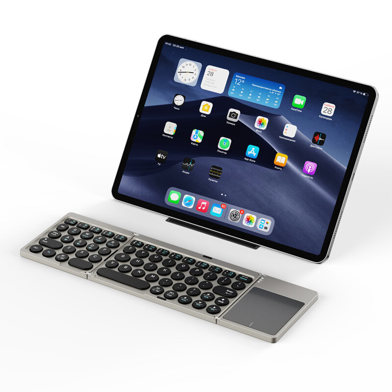 Tastatura pliabila Bluetooth 180mAh, universala Dux Ducis, negru