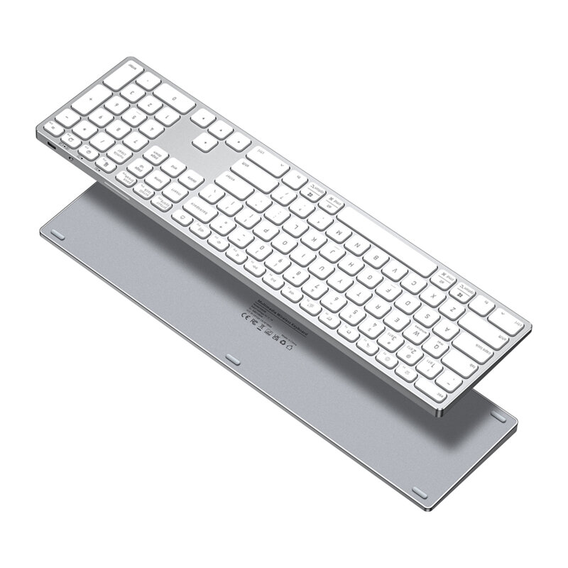 Tastatura Bluetooth standard Type-C, 180mAh Dux Ducis LK, alb