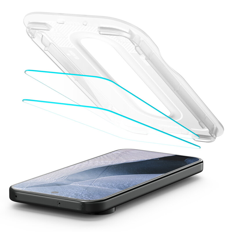 [Pachet 2x] Folie Google Pixel 11 Pro XL Spigen Glas.tR EZ Fit Pro, transparenta