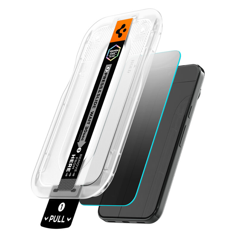 [Pachet 2x] Folie Google Pixel 9 Pro Spigen Glas.tR EZ Fit Pro, privacy
