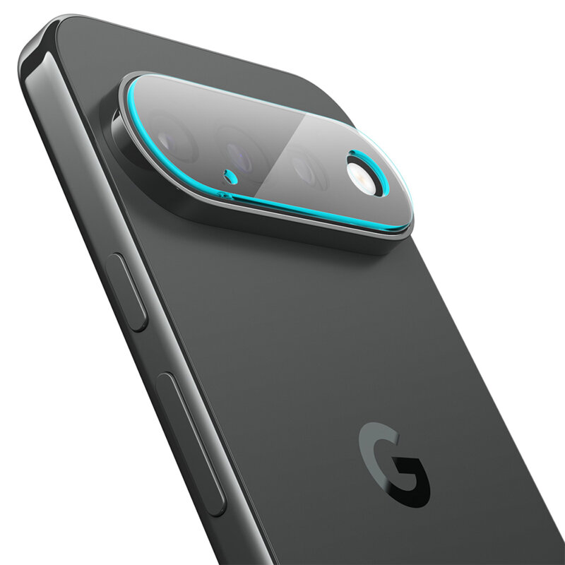 [Pachet 2x] Folie sticla camera Google Pixel 11 Spigen Glas.tR Optik EZ Fit Pro, negru
