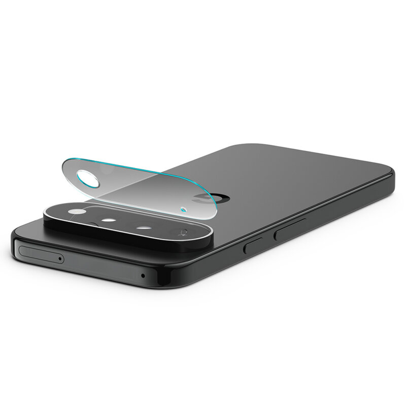 [Pachet 2x] Folie sticla camera Google Pixel 11 Pro XL Spigen Glas.tR Optik EZ Fit Pro, negru