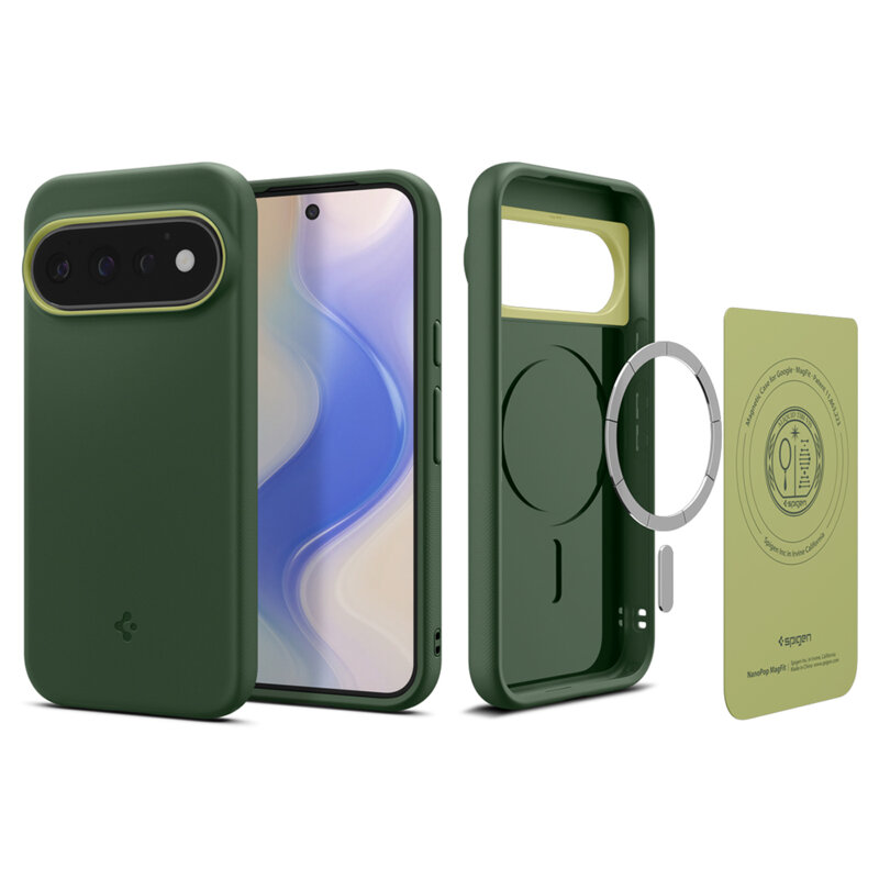 Husa Google Pixel 11 Pro Spigen Caseology Nano Pop MagSafe, verde