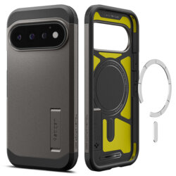 Husa Google Pixel 11 Pro Spigen Tough Armor MagSafe, cenusiu