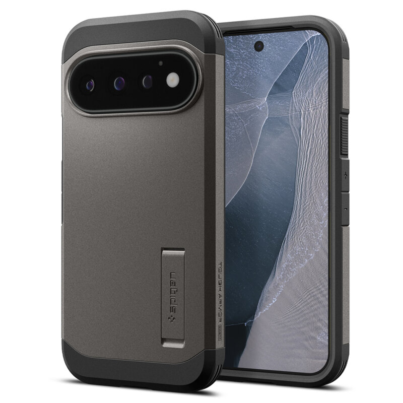 Husa Google Pixel 11 Pro Spigen Tough Armor MagSafe, cenusiu