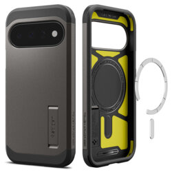 Husa Google Pixel 11 Spigen Tough Armor MagSafe, cenusiu