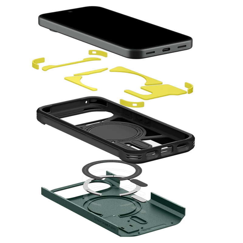 Husa Google Pixel 11 Spigen Tough Armor MagSafe, verde