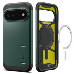 Husa Google Pixel 11 Pro Spigen Tough Armor MagSafe, verde