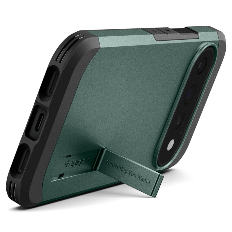 Husa Google Pixel 11 Pro Spigen Tough Armor MagSafe, verde