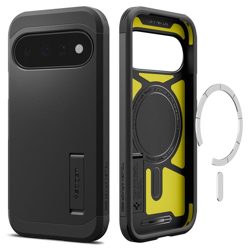Husa Google Pixel 11 Spigen Tough Armor MagSafe, negru