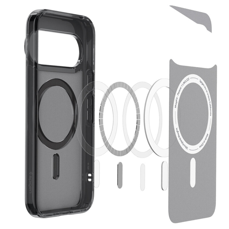 Husa Google Pixel 11 Pro Spigen Ultra Hybrid MagSafe, cenusiu