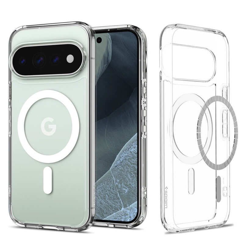 Husa Google Pixel 11 Pro Spigen Ultra Hybrid MagSafe, alb