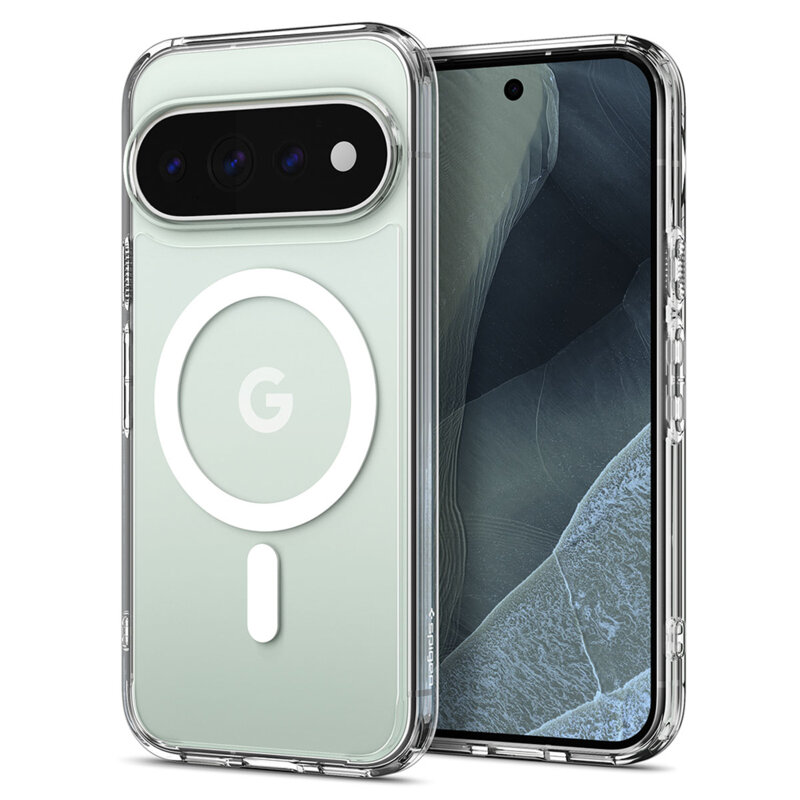 Husa Google Pixel 11 Pro Spigen Ultra Hybrid MagSafe, alb