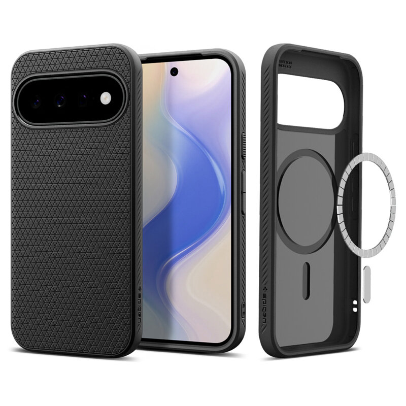 Husa Google Pixel 11 Spigen Liquid Air MagSafe, negru