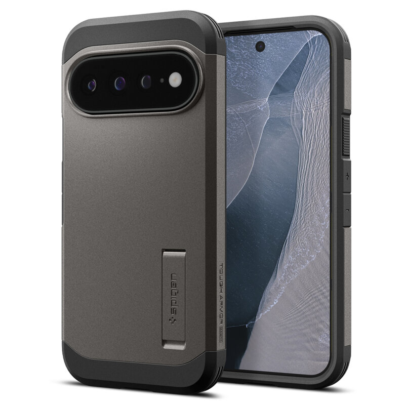 Husa Google Pixel 11 Pro XL Spigen Tough Armor MagSafe, cenusiu