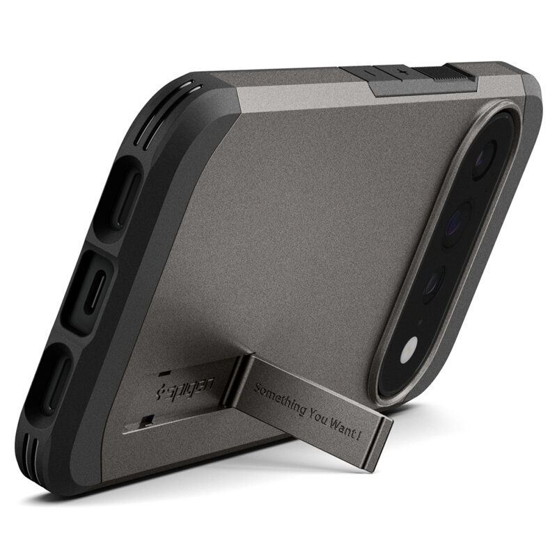 Husa Google Pixel 11 Pro XL Spigen Tough Armor MagSafe, cenusiu