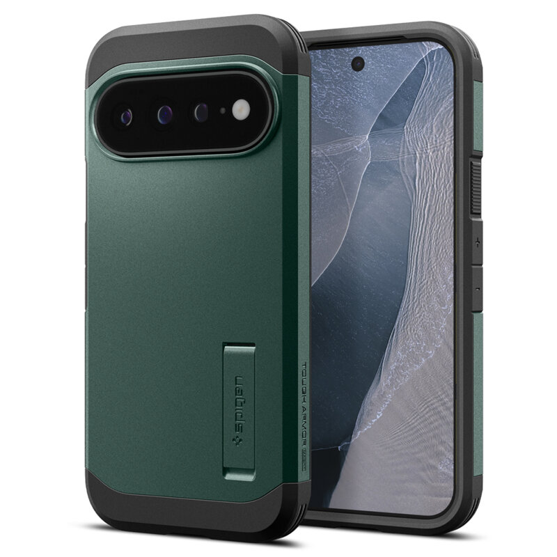 Husa Google Pixel 11 Pro XL Spigen Tough Armor MagSafe, verde