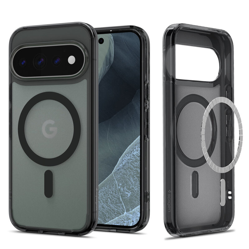 Husa Google Pixel 11 Pro XL Spigen Ultra Hybrid MagSafe, cenusiu
