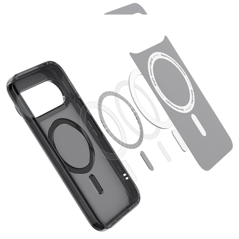Husa Google Pixel 11 Pro XL Spigen Ultra Hybrid MagSafe, cenusiu