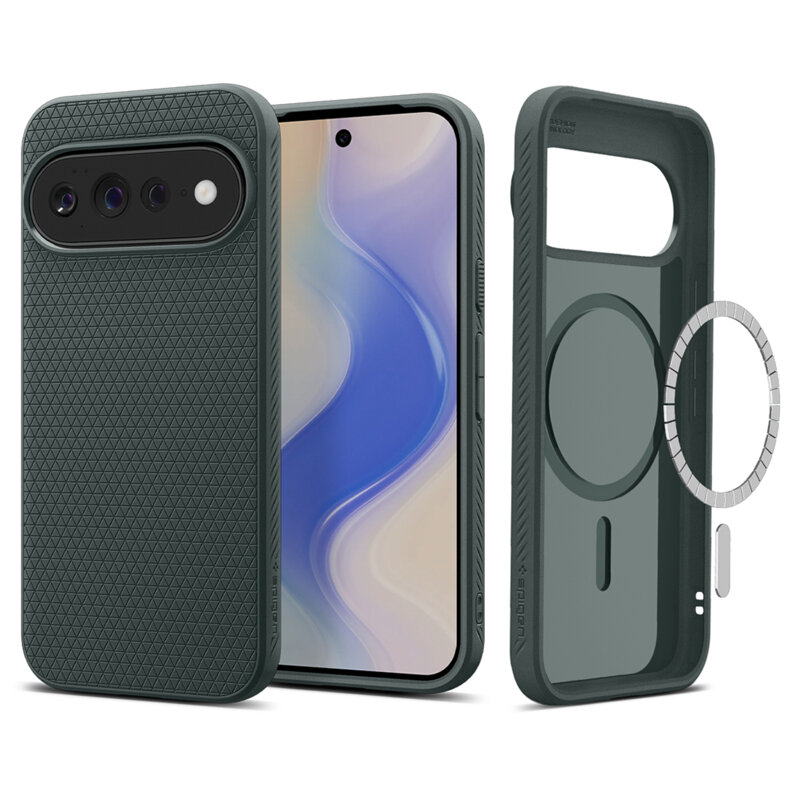 Husa Google Pixel 11 Pro XL Spigen Liquid Air MagSafe, verde