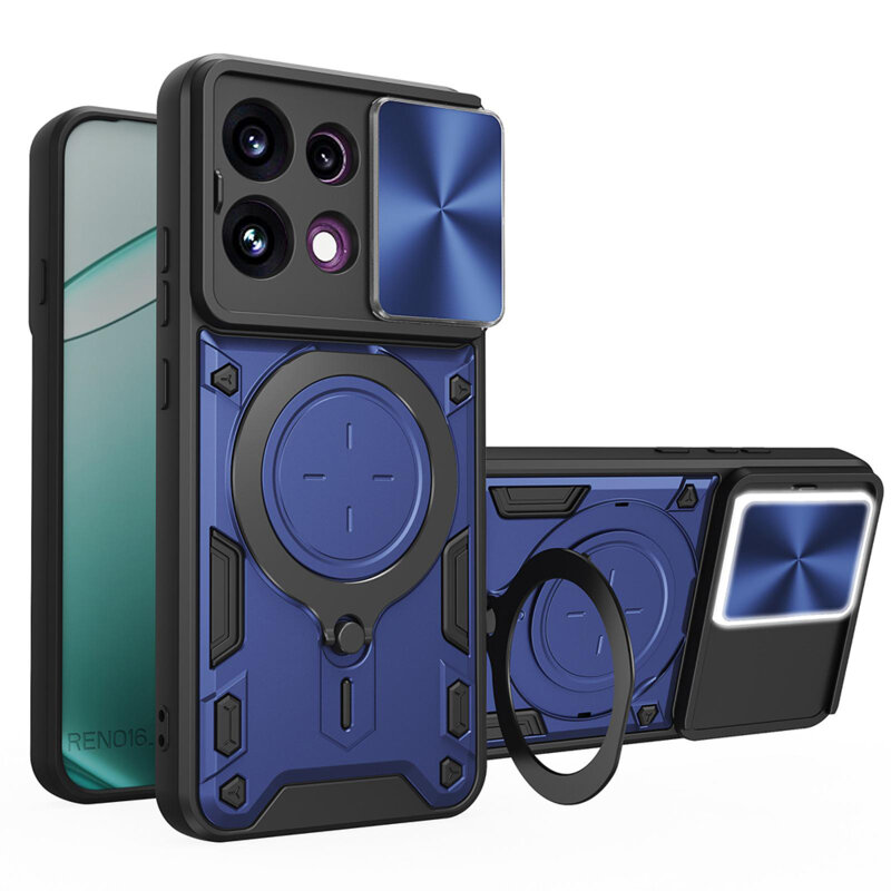 Husa Oppo Reno16 FS Techsuit CamGuard Pro, albastru