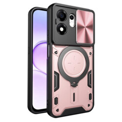 Husa Honor 600 Smart Techsuit CamGuard Pro, roz auriu