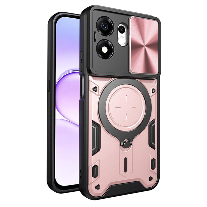 Husa Honor 600 Smart Techsuit CamGuard Pro, roz auriu
