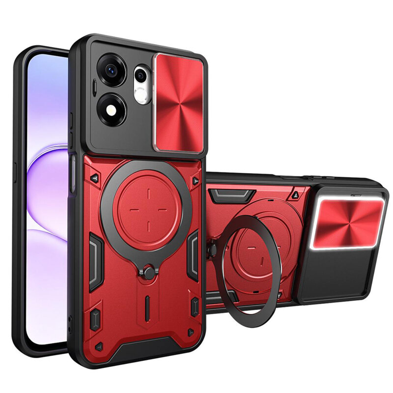 Husa Honor 600 Smart Techsuit CamGuard Pro, rosu