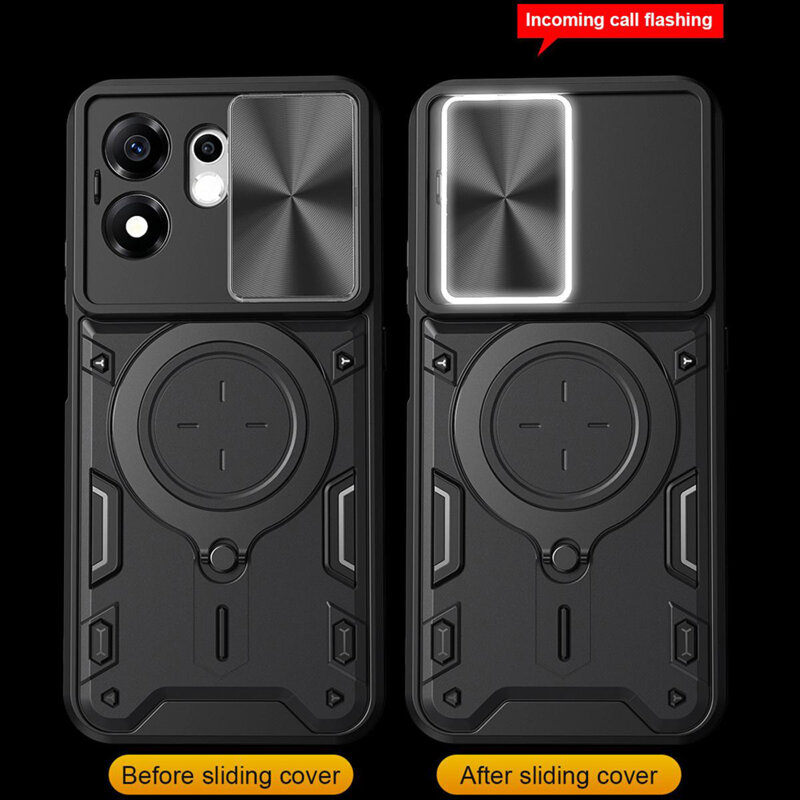 Husa Honor 600 Smart Techsuit CamGuard Pro, rosu