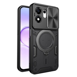 Husa Honor 600 Smart Techsuit CamGuard Pro, negru