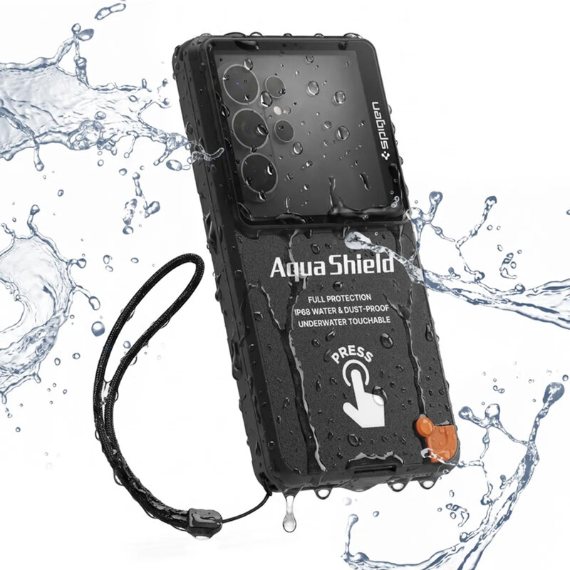 Husa subacvatica telefon waterproof Spigen A604, negru