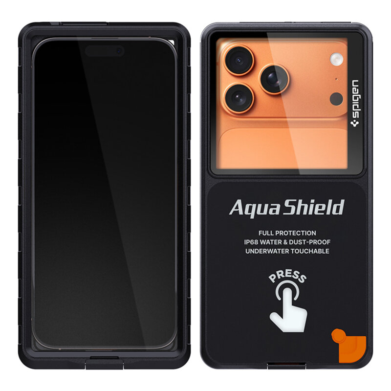 Husa subacvatica telefon waterproof Spigen A604, negru