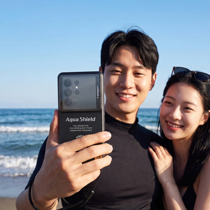 Husa subacvatica telefon waterproof Spigen A604, negru