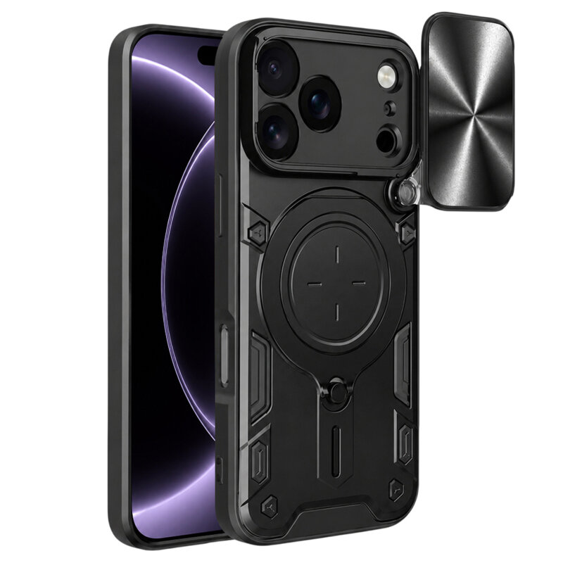 Husa iPhone 17 Pro Techsuit CamGuard Pro, negru