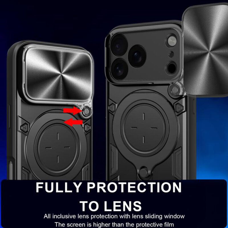 Husa iPhone 17 Pro Techsuit CamGuard Pro, negru