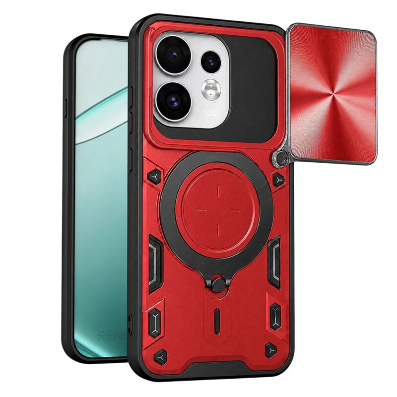 Husa Oppo Reno16 Techsuit CamGuard Pro, rosu