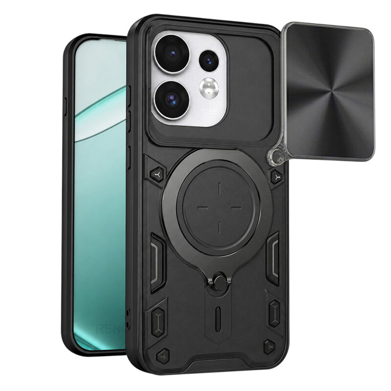 Husa Oppo Reno16 Techsuit CamGuard Pro, negru