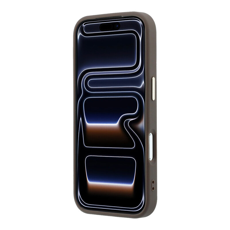 Husa originala Guess iPhone 18 Pro Hardcase 4G Big Resin Logo, maro, GUHCP18L6P4SRMLW