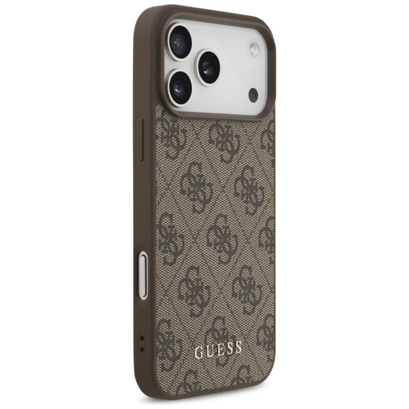 Husa originala Guess iPhone 18 Pro Max Hardcase 4G Classic Logo, maro, GUHCP18XG4GFBR
