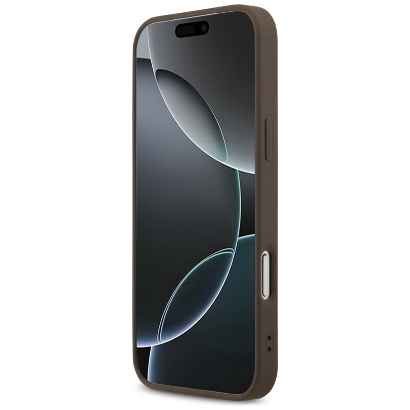 Husa originala Guess iPhone 18 Pro Max Hardcase 4G Classic Logo, maro, GUHCP18XG4GFBR