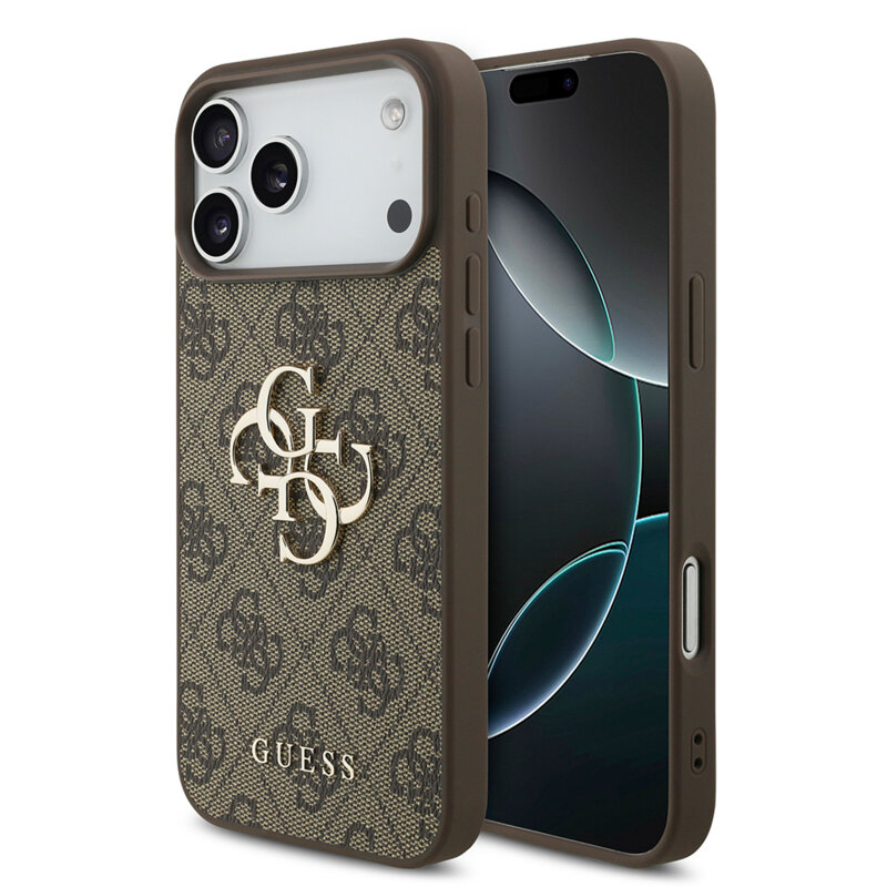 Husa originala Guess iPhone 18 Pro Max Hardcase 4G Big Logo, maro, GUHCP18X4GMGBR