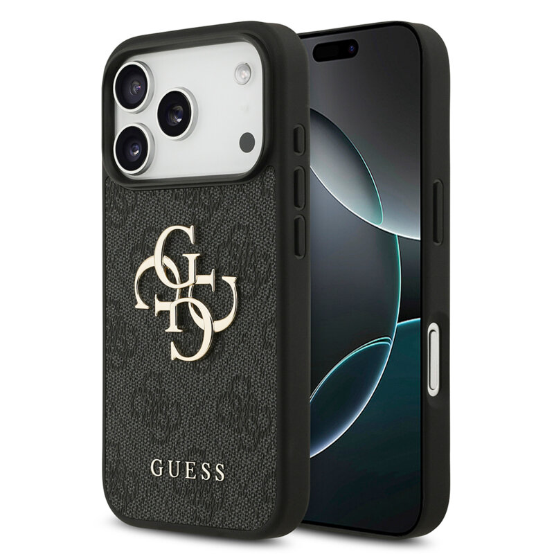 Husa originala Guess iPhone 18 Pro Hardcase 4G Big Logo, negru, GUHCP18L4GMGGR